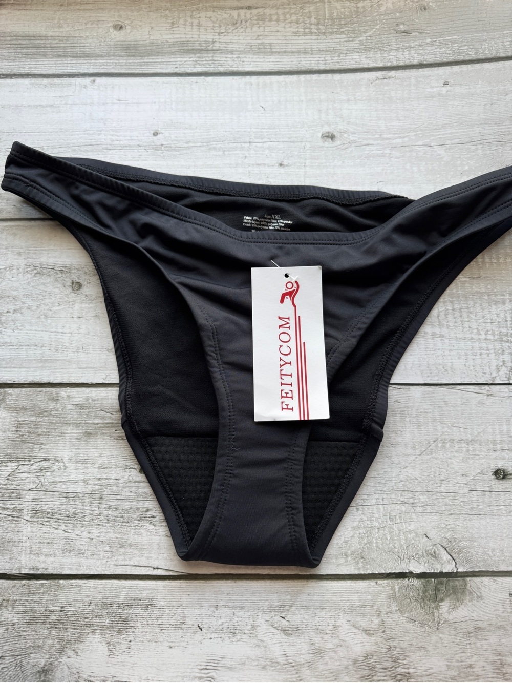 Period Swimwear-Menstrual Swimsuit Bikini Bottoms-Black Leakproof